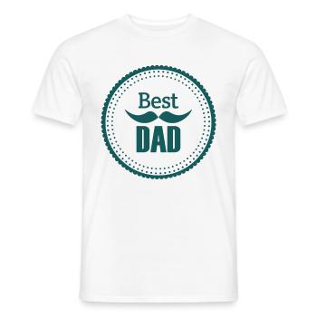 Meilleur papa papa papa papa papa papa papa - T-shirt homme - blanc - Devant - AI Model Male 178 dark (178cm)