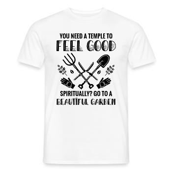 Gärtner Pflanzen Garten Hobbygärtner Gartenbau Gär - Männer T-Shirt - Weiß - Vorne - AI Model Male 178 dark (178cm)