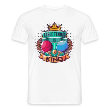 Équipement de ping-pong de tennis de table pour tennis de table Sp - T-shirt homme - blanc - Devant - AI Model Male 178 dark (178cm)