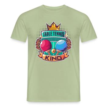 Table Tennis Ping Pong Equipment for Table Tennis Sp - Men's T-Shirt - sage - Front - AI Model Male 178 light (178cm)