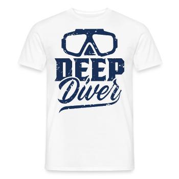 Tieftaucher Tieftauchen Taucherin - Männer T-Shirt - Weiß - Vorne - AI Model Male 178 dark (178cm)