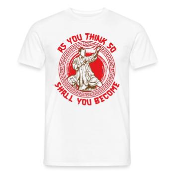 Wing Chun Wing Hard Kung Fu Martial Arts Combat Sp - Männer T-Shirt - Weiß - Vorne - AI Model Male 178 dark (178cm)