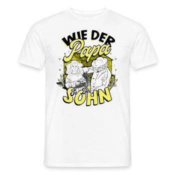 Wie Der Papa So Der Sohn Imker Honig Bienen Kinder - Männer T-Shirt - Weiß - Vorne - AI Model Male 178 dark (178cm)