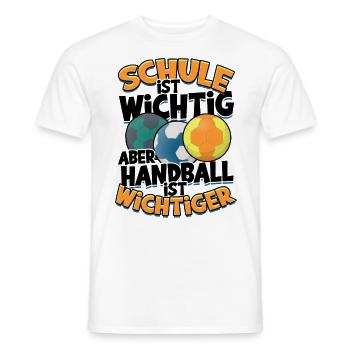 Kinder Handball Geschenk Handballer Sport Spieler - Männer T-Shirt - Weiß - Vorne - AI Model Male 178 dark (178cm)