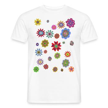 limited edition flower power Love - Männer T-Shirt - Weiß - Vorne - AI Model Male 178 dark (178cm)