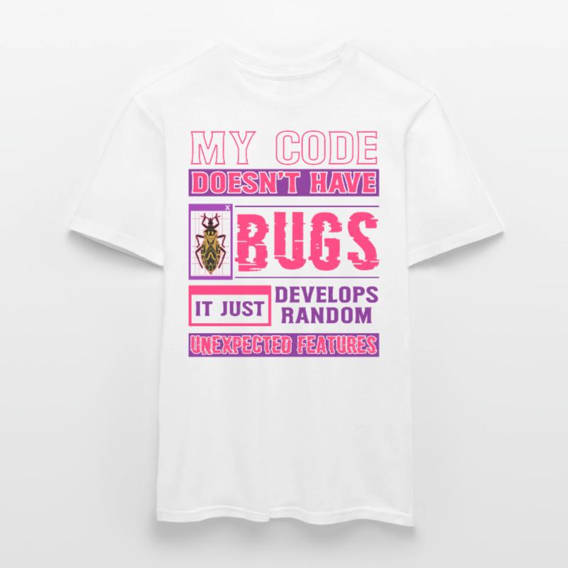 Developer My Code Has No Bugs Funny Coding Men's T-shirt