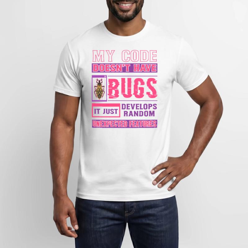 Developer My Code Has No Bugs Funny Coding Men's T-shirt