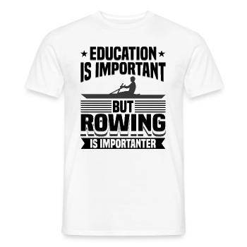 Rowing Is An Important Rower - Men's T-Shirt - white - Front - AI Model Male 178 dark (178cm)