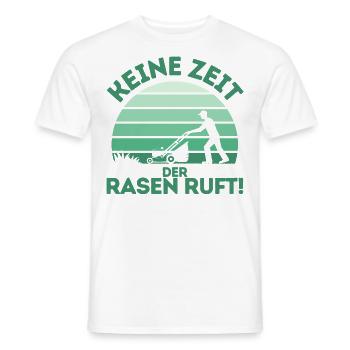 Rasenmäher Rasenpflege Platzwart Rasenflüsterer - Männer T-Shirt - Weiß - Vorne - AI Model Male 178 dark (178cm)