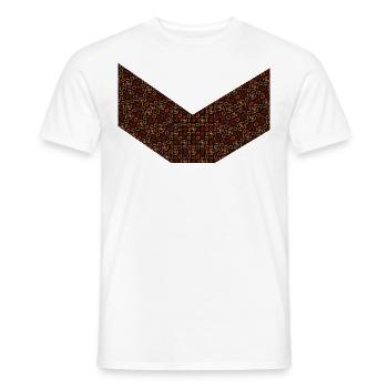 Wachs MOTIV AFRIKA - Männer T-Shirt - Weiß - Vorne - AI Model Male 178 dark (178cm)