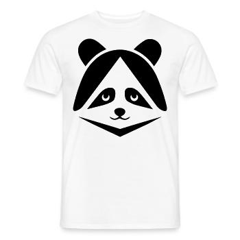 panda - T-shirt homme - blanc - Devant - AI Model Male 178 dark (178cm)