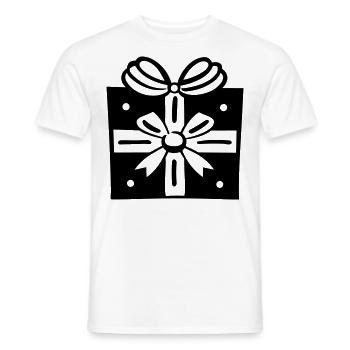 Petite boite cadeau - T-shirt homme - blanc - Devant - AI Model Male 178 dark (178cm)