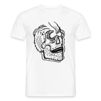 Skull - Männer T-Shirt - Weiß - Vorne - AI Model Male 178 dark (178cm)