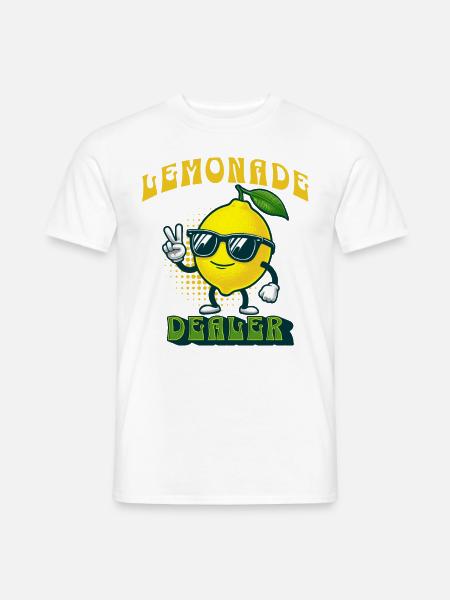 Lemonade Dealer Lemon Juice Stand Store Staff - Men's T-Shirt - white