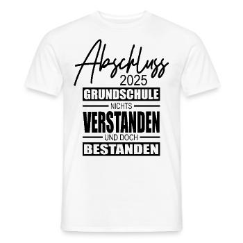 Abschluss Grundschule 2025 - Männer T-Shirt - Weiß - Vorne - AI Model Male 178 dark (178cm)