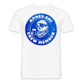 Faultier Apres Ski Team Spruch - Männer T-Shirt - Weiß - Vorne - AI Model Male 178 dark (178cm)