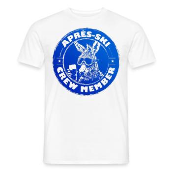 Esel Apres Ski Team Spruch - Männer T-Shirt - Weiß - Vorne - AI Model Male 178 dark (178cm)