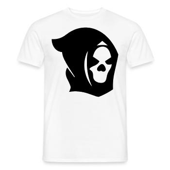 Tête de mort - T-shirt homme - blanc - Devant - AI Model Male 178 dark (178cm)