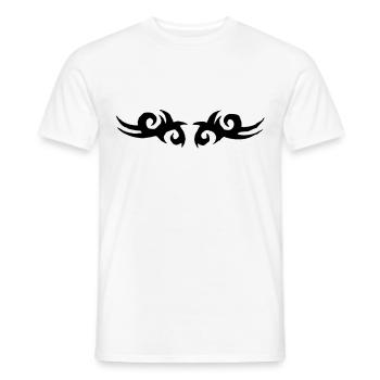 tribal tattoo - T-shirt homme - blanc - Devant - AI Model Male 178 dark (178cm)