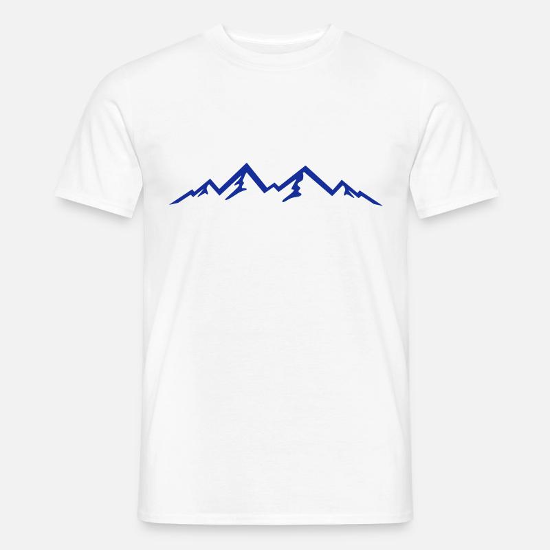 Berge, Mountains - Männer T-Shirt - Weiß