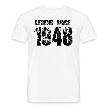 Légende depuis 1948 - T-shirt homme - blanc - Devant - AI Model Male 178 dark (178cm)
