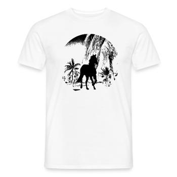 Horse equine gift - Men's T-Shirt - white - Front - AI Model Male 178 dark (178cm)
