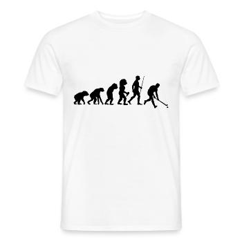 Field Hockey Evolution Gift Field Hockey Player G - Men's T-Shirt - white - Front - AI Model Male 178 dark (178cm)