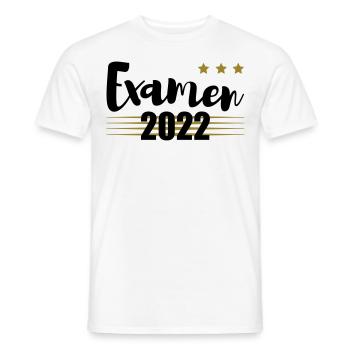 Examen 2022 gold - Männer T-Shirt - Weiß - Vorne - AI Model Male 178 dark (178cm)