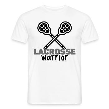 Lacrosse-Krieger - Männer T-Shirt - Weiß - Vorne - AI Model Male 178 dark (178cm)