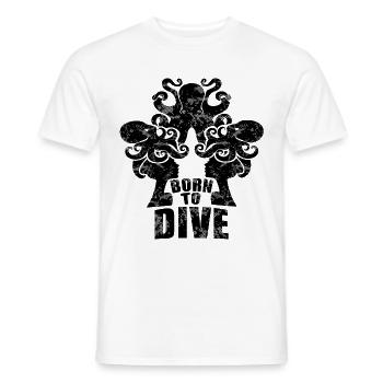 Diver - Men's T-Shirt - white - Front - AI Model Male 178 dark (178cm)