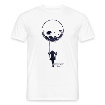 Moon rocking - T-shirt homme - blanc - Devant - AI Model Male 178 dark (178cm)