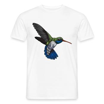 Colibri - T-shirt homme - blanc - Devant - AI Model Male 178 dark (178cm)