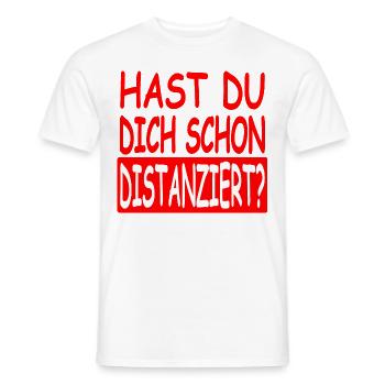 Distanziert Vers.1 - Männer T-Shirt - Weiß - Vorne - AI Model Male 178 dark (178cm)