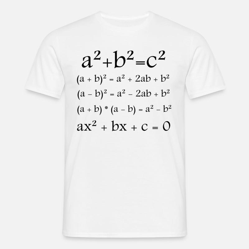 Matematica / Matematica / Formula - Maglietta da uomo - bianco