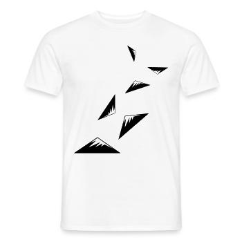 Mountains Symbol - Men's T-Shirt - white - Front - AI Model Male 178 dark (178cm)