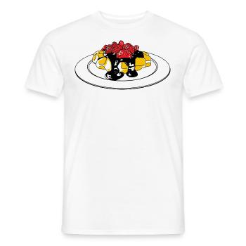 Belgian waffle - Männer T-Shirt - Weiß - Vorne - AI Model Male 178 dark (178cm)