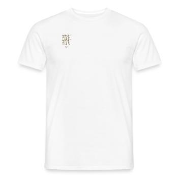 Five Five br - Men's T-Shirt - white - Front - AI Model Male 178 dark (178cm)