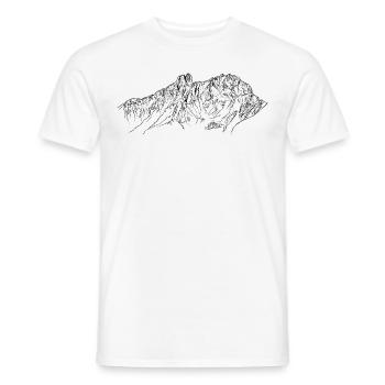 Bischofsmütze, Gosaukamm Salzkammergut Berge Alpen - Männer T-Shirt - Weiß - Vorne - AI Model Male 178 dark (178cm)