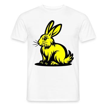 Lapin Pâques - T-shirt homme - blanc - Devant - AI Model Male 178 dark (178cm)