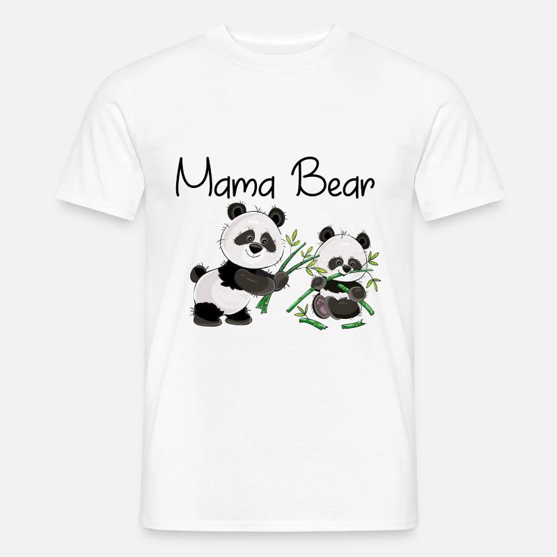 Mama Bär - Männer T-Shirt - Weiß