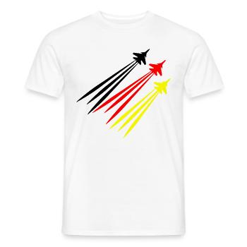 Pilote avion allemand Allemagne Pilotes - T-shirt homme - blanc - Devant - AI Model Male 178 dark (178cm)