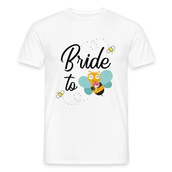 Bride Beekeeper Bride to Bee Bee Gift - Men's T-Shirt - white - Front - AI Model Male 178 dark (178cm)