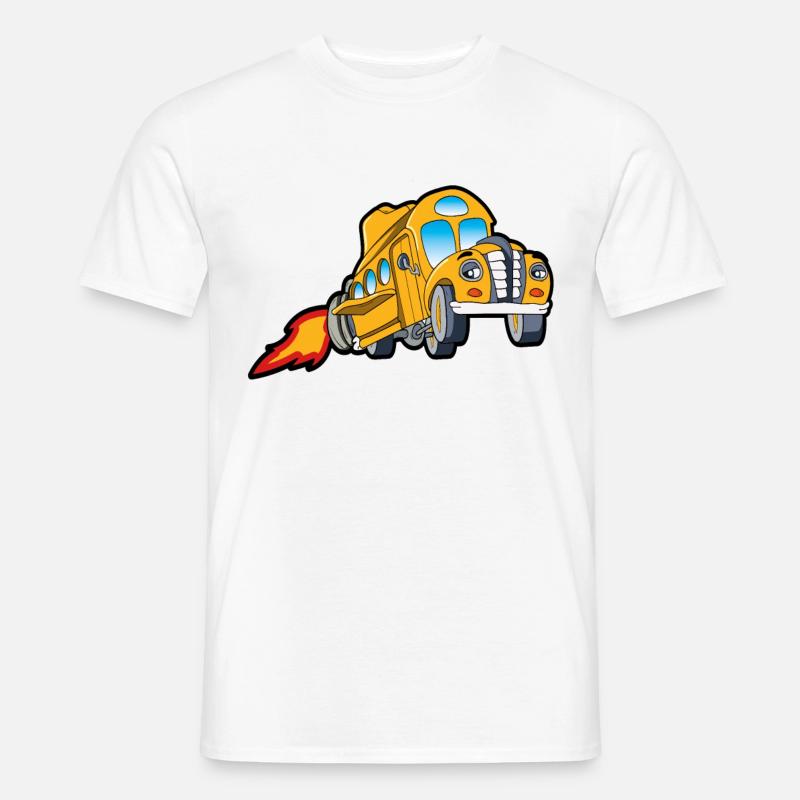 Busfahrer - Männer T-Shirt - Weiß