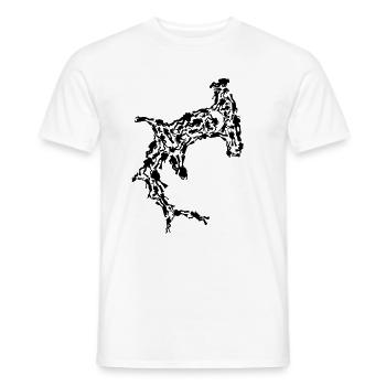 Requin de plongée - T-shirt homme - blanc - Devant - AI Model Male 178 dark (178cm)