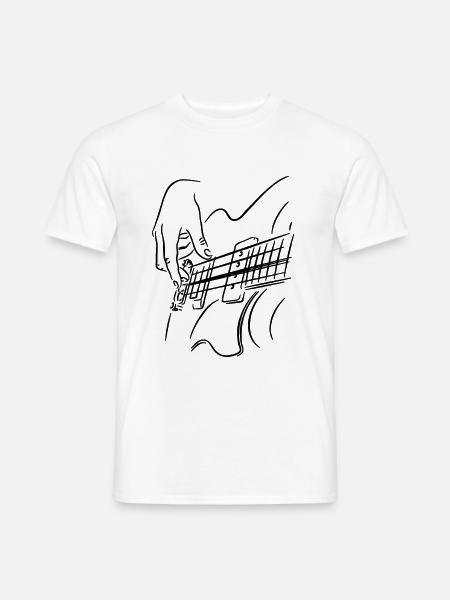 Guitar guitarist gift t-shirt - Men's T-Shirt - white