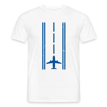 Pilot pilot gift - Men's T-Shirt - white - Front - AI Model Male 178 dark (178cm)