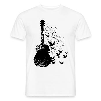 Guitariste guitariste - T-shirt homme - blanc - Devant - AI Model Male 178 dark (178cm)