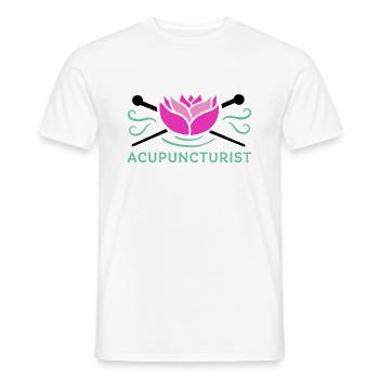 Akupunktur Acupucturist - Männer T-Shirt - Weiß - Vorne - AI Model Male 178 dark (178cm)