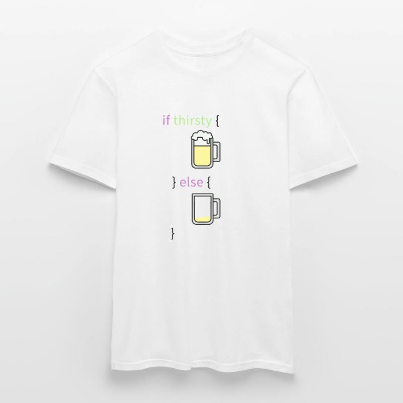 Programmiersprache Coder Coding Bier Programmierer Männer T-Shirt