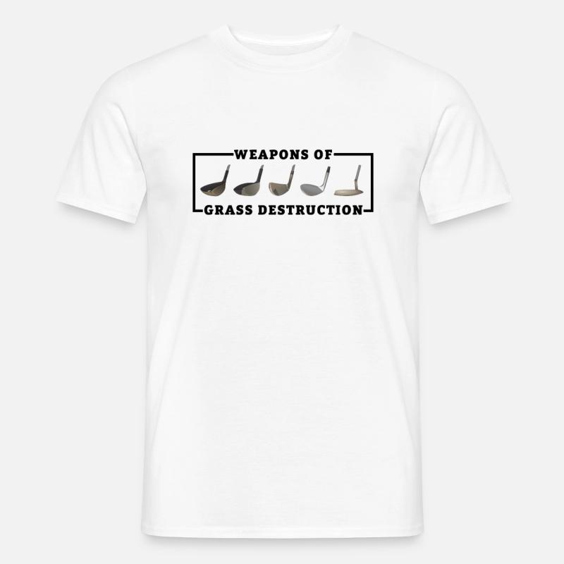 Golfschläger Golf Golfer - Männer T-Shirt - Weiß